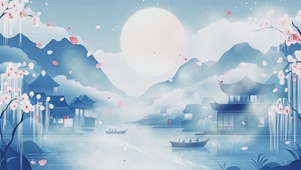 唯美意境古风插画