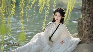 4K 白衣女生