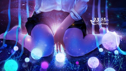 4k 梦幻星河女孩