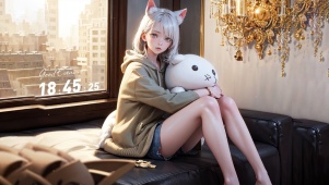 狐耳银发可爱萝莉