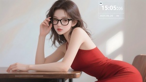眼镜美女