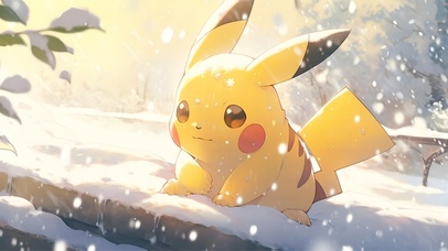 雪中皮卡丘