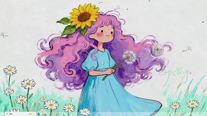 春天小清新女孩