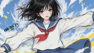 旋涡中的美少女