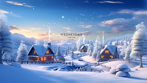 冬季雪村