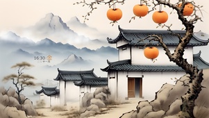 水墨古风小镇