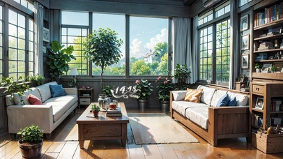 4k夏天小木屋