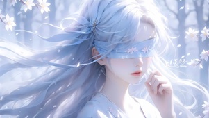 春天樱花女孩