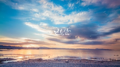 4K 海上夕阳晚霞 