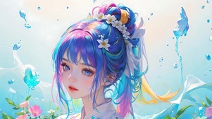 彩墨少女