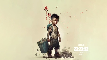 肌肉男孩 搞钱 打工人 4K