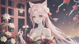 4k可爱狐耳少女