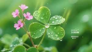 清新四叶草桌面