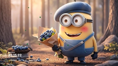 小黄人的蓝梅花