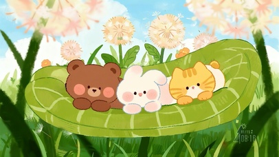 蒲公英地可爱三小只