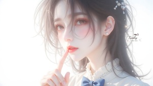 甜美的女孩