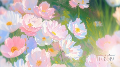 4K 色彩斑斓的小花