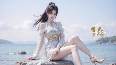 海边古装女孩
