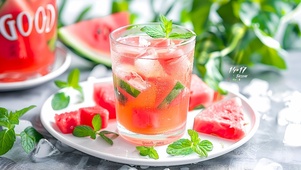 夏日西瓜汽水