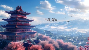 4K 国风阁楼仙境