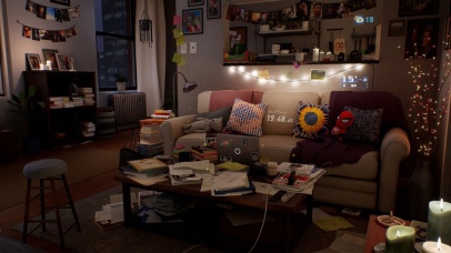 4K夜晚凌乱的房间