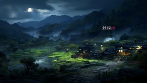 夜景 村落