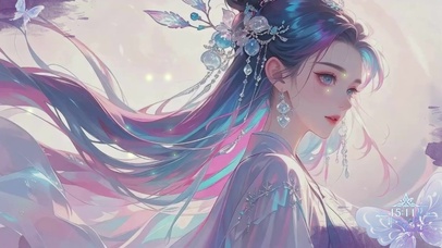 古风插画漫女