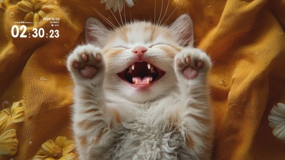 4K高清治愈小猫