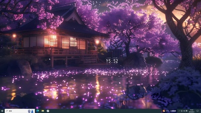 明月如霜照樱花