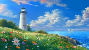 海边雏菊灯塔