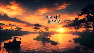 唯美夕阳余晖
