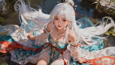 古风白发女孩