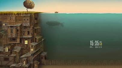 海边的木屋和木屋外的海