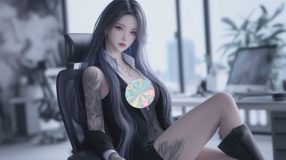 办公室制服美女 