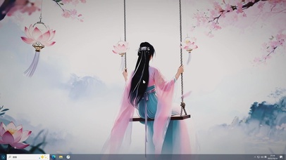 花漾秋千-桌面主题