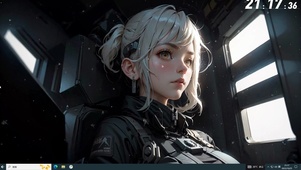 未来科幻全副武装的ai女战士