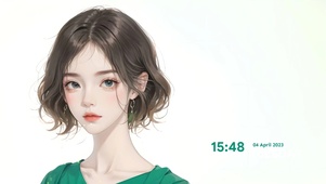 短发阳光女神