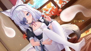 4K白丝可爱女仆