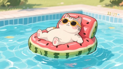 清凉夏日 肥肥的假日