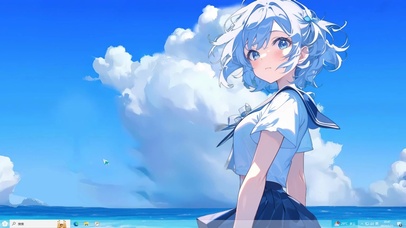 海边美少女