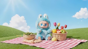 一起野餐labubu