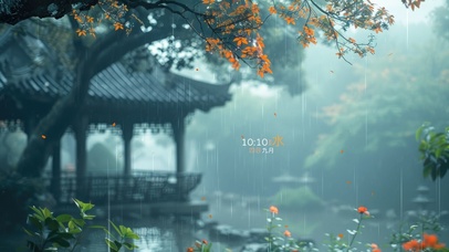 园林秋雨