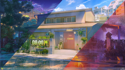 绿宅（随真实时间变化）