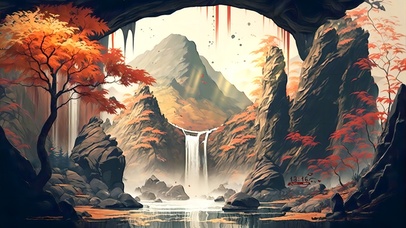 流水生财的神秘洞天