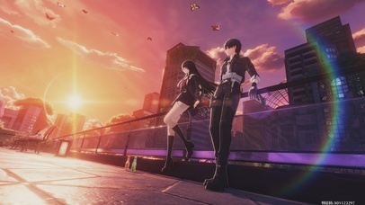 鸣潮 干咲与你在夕阳下