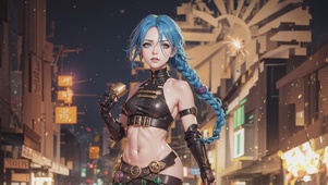 插画美女