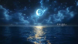 唯美大海星空