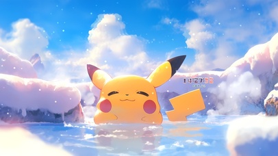 冬日温泉皮卡丘