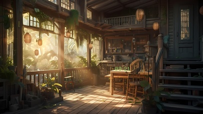 唯美治愈阳光小屋