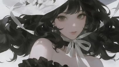 二次元复古美女